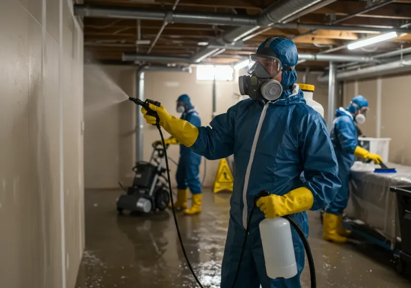 Basement Sanitization and Antimicrobial Treatment process in Unalaska, AK